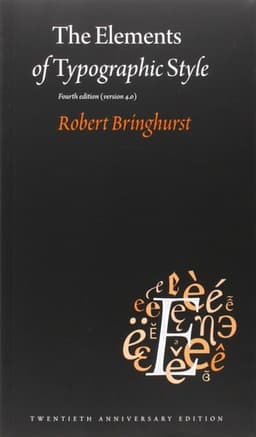 Cover of The Elements of Typographic Style